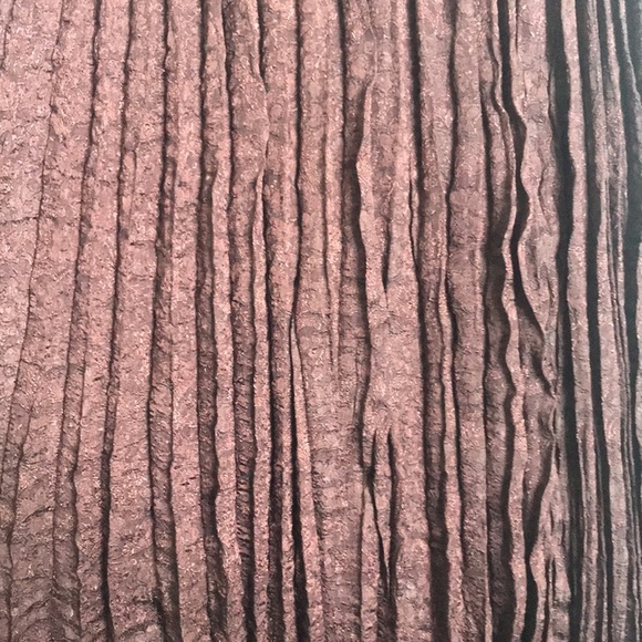 Vintage Tantrums Collection Brown Floral Embossed Broomstick Skirt - Picture 3 of 7